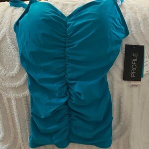 Teal Ruched Women’s Camisole Tank Top